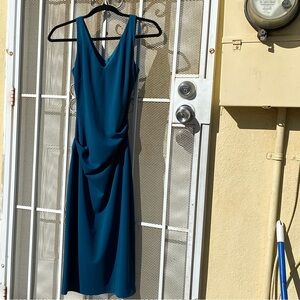 Elegant Teal Sleeveless Dress